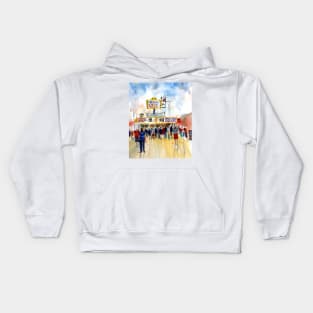 Jersey Shore - Seaside Heights - Watercolor - Boardwalk Kids Hoodie